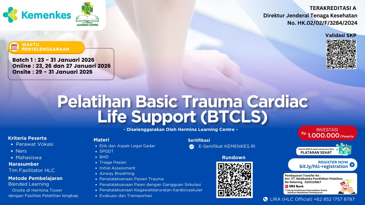 Pelatihan Basic Trauma Cardiac Life Support (BTCLS)